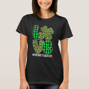 Camiseta Plaid Love Big Brother Shamrock St Patricks Day F