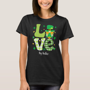 Camiseta Plaid Shamrock Love Big Brother Shamrock St Patric