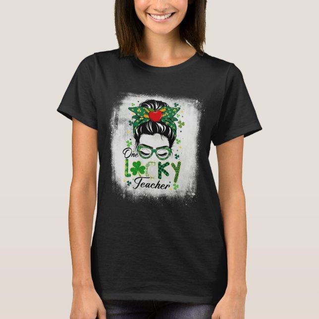 Camiseta Plaid St Patricks Day Preschool Prek Teachers Luck (Anverso)