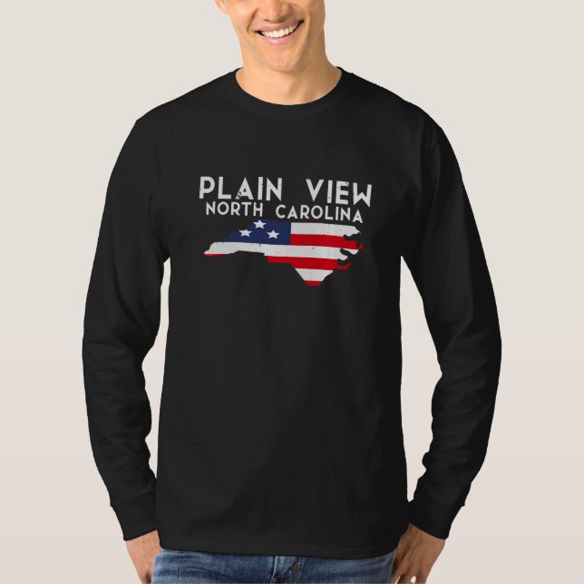 Camiseta Plain View North Carolina Estados Unidos viajes (Anverso)