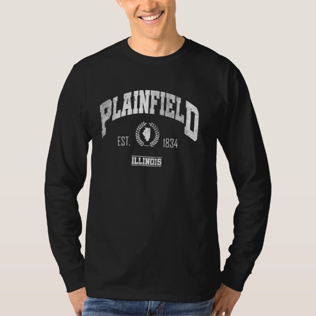 Camiseta Plainfield IL Illinois Vintage Throwback (Anverso)
