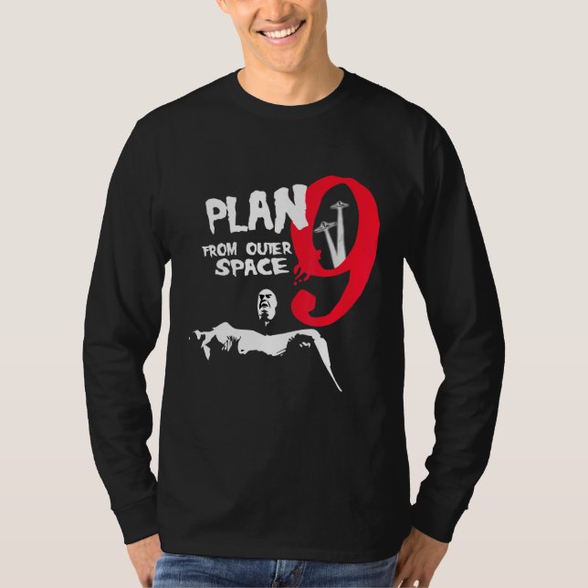 Camiseta Plan 9 Del Tributo De Clay, Inspector Del Espacio  (Anverso)