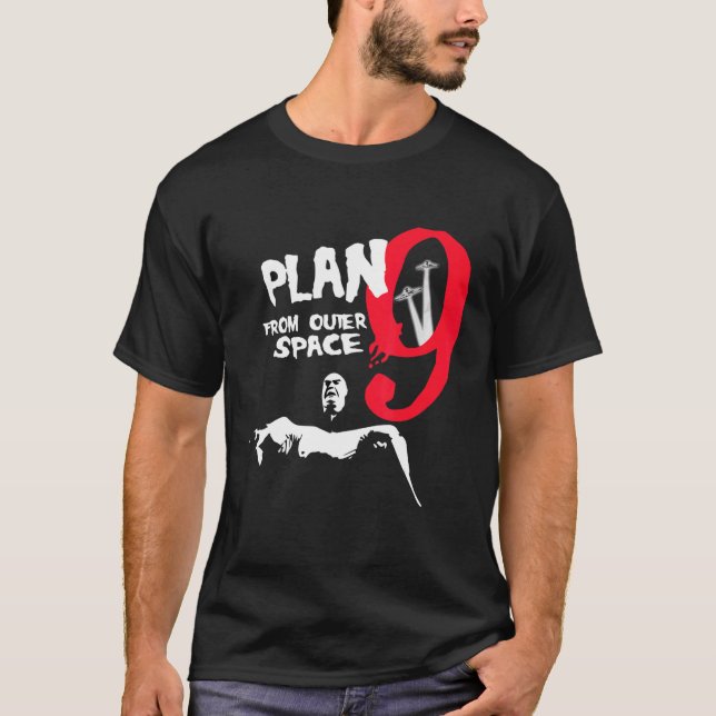 Camiseta Plan 9 Del Tributo De Clay, Inspector Del Espacio  (Anverso)