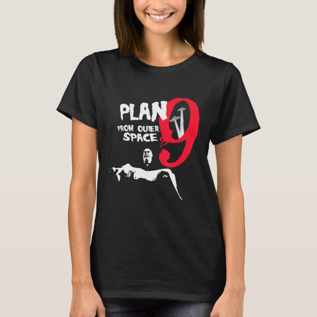 Camiseta Plan 9 Del Tributo De Clay, Inspector Del Espacio  (Anverso)