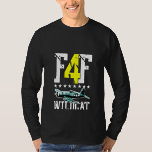 Camiseta Plan Aéreo de F4f Wildcat Wwii para mujeres con pr