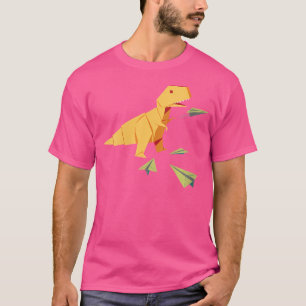 Camiseta Plan aéreo de papel volador de dinosaurios T-Rex p