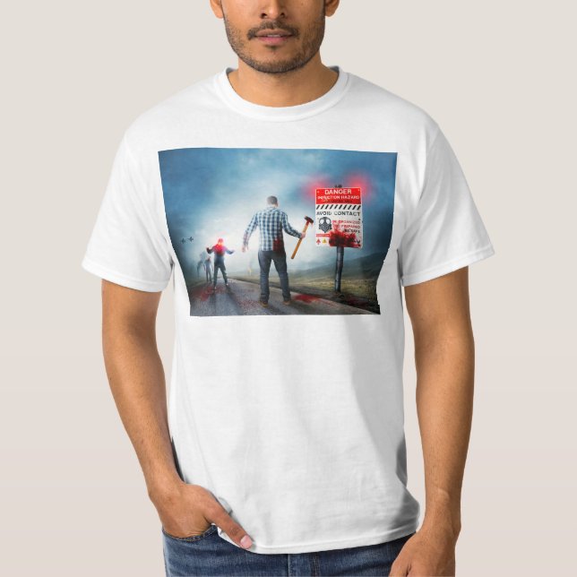 Camiseta Plan aéreo de SlipperyJoe de Happy Halloween dead  (Anverso)