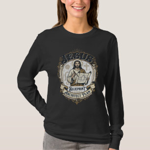 Camiseta Plan Arquitecto Jesus Blueprint Plan Arquitecto Je