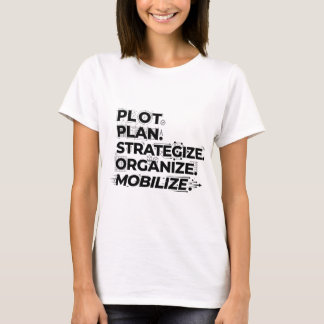 Camiseta Plan de Acción: Planificar, Estrategizar, Moviliza