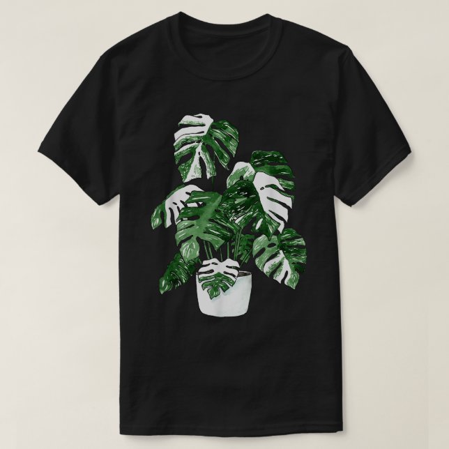 Camiseta Plan de Casa Variegata de Monstera Deliciosa (Diseño del anverso)
