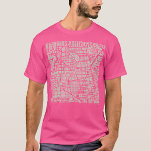 Camiseta Plan de Ciudad de Mapa sin Precedentes