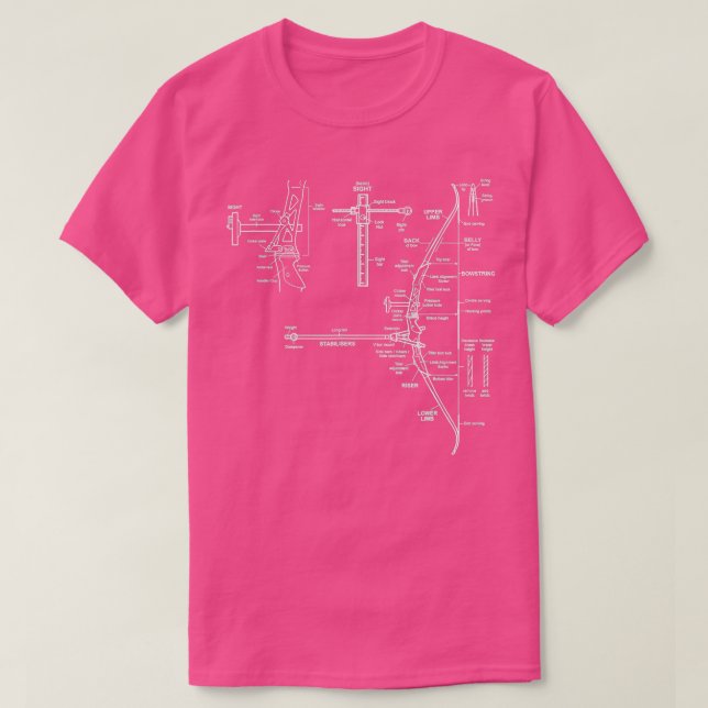 Camiseta Plan de diseño de Guay Archery Bow (Diseño del anverso)