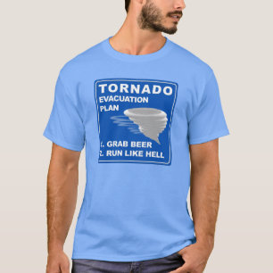 Camiseta Plan de evacuación de Tornado
