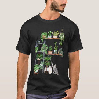 Camiseta Plan de gato Ca gato planta mamá