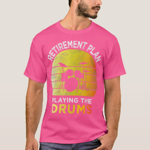 Camiseta Plan de Jubilación de los Tambores Vintage del tam