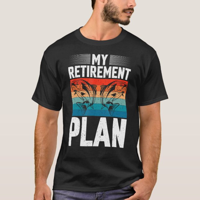 Camiseta Plan de Jubilación de Padre Pesquero y Abuelo (Anverso)