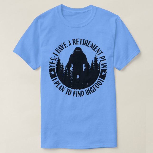 Camiseta Plan de Jubilación de Silhouette Sasquatch (Diseño del anverso)