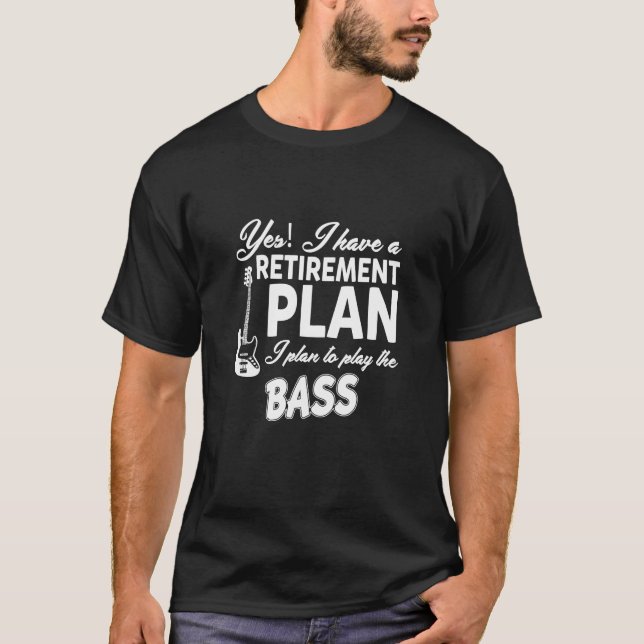 Camiseta Plan de Jubilación del Jugador Bass - Música (Anverso)