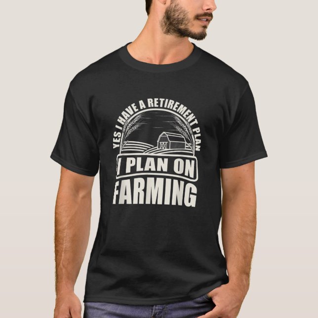 Camiseta Plan De Jubilación I Para Agricultores Agrícolas (Anverso)