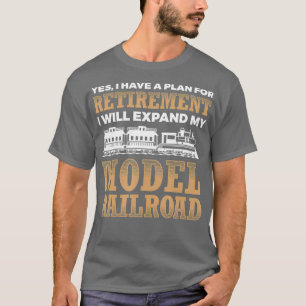 Camiseta Plan de Jubilación Modelo Tren Ferroviario Locomo