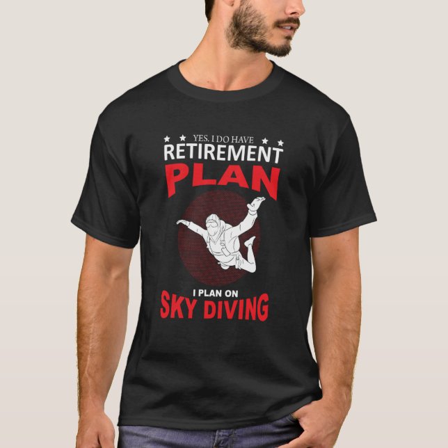 Camiseta Plan de jubilación Skydive Yes I Do Yes I Do parac (Anverso)