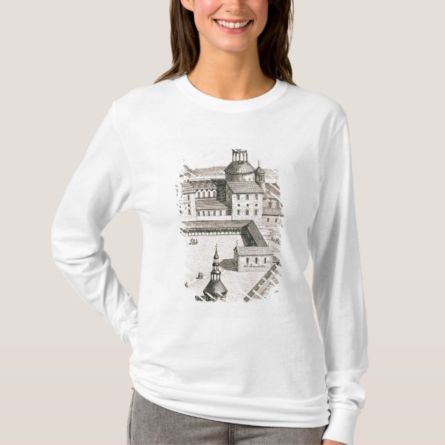 Camiseta Plan de la abadía benedictina del Santo-Riquier (Anverso)