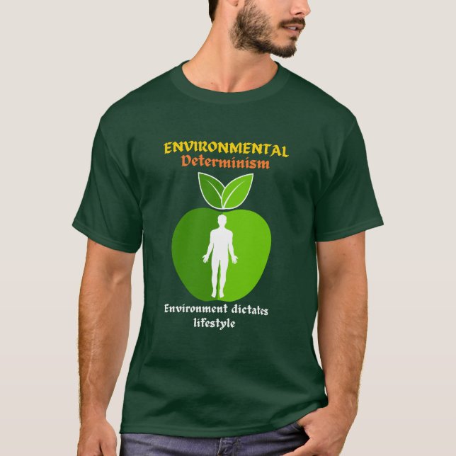 Camiseta Plan de la Naturaleza: Tee del determinismo ambien (Anverso)