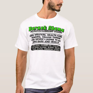 Camiseta Plan de la seguridad de fronteras de Obama