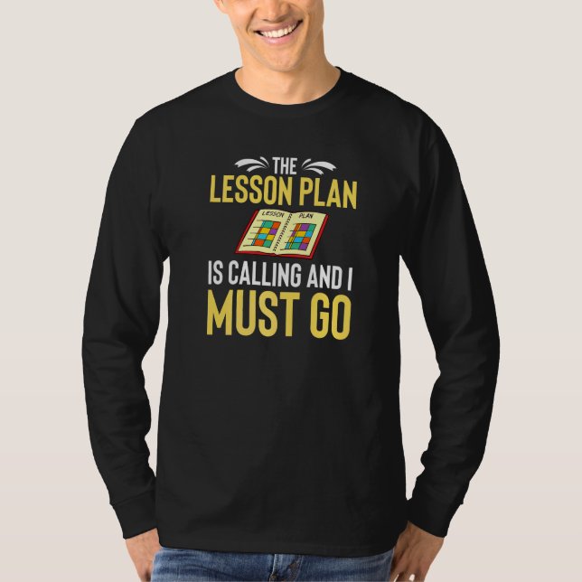 Camiseta Plan de Lección Maestro Planificador Preescolar Es (Anverso)