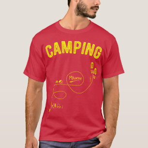 Camiseta Plan de Mapa de Camping y Senderismo Genial Camise