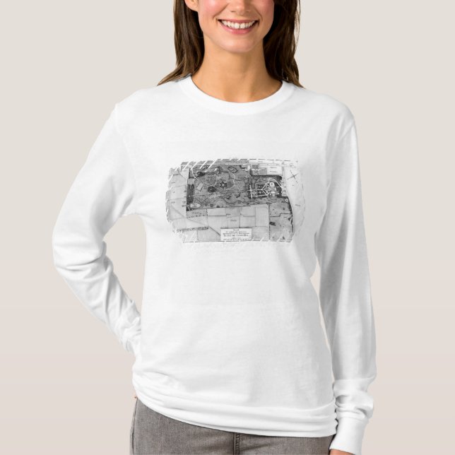 Camiseta Plan de Parc Monceau en París (Anverso)