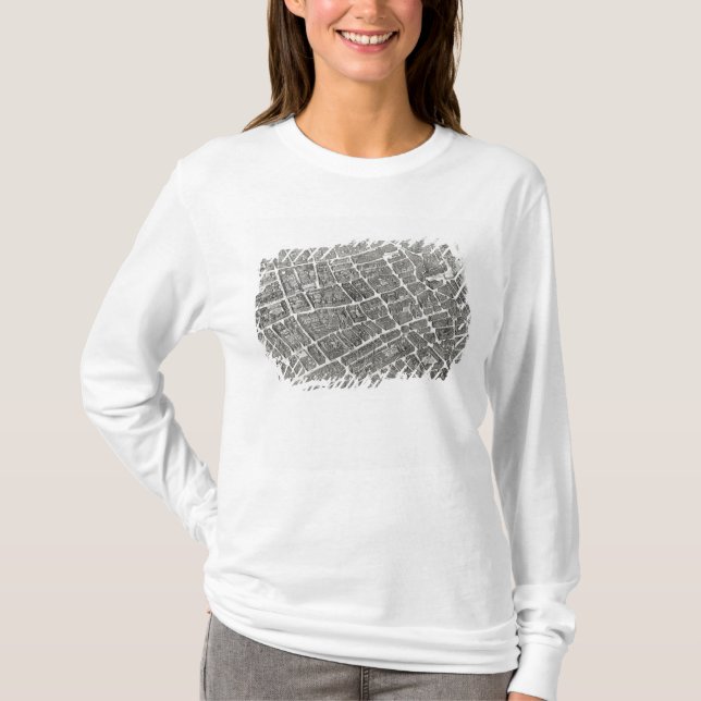 Camiseta Plan de París, conocido como el 'Plan de Turgot' (Anverso)