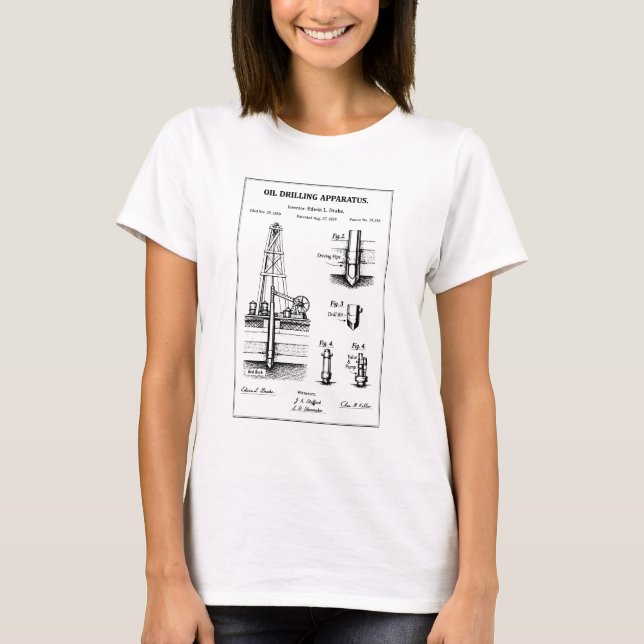Camiseta plan de perforación de petróleo (Anverso)