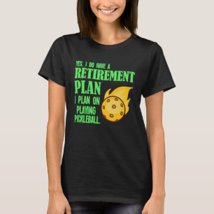 Camiseta Plan de retiro de bolas de bolas de bolas de rosca