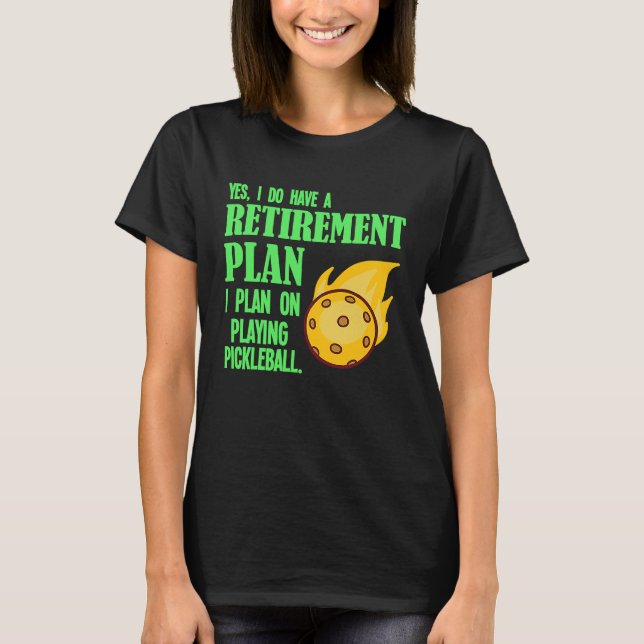 Camiseta Plan de retiro de bolas de bolas de bolas de rosca (Anverso)