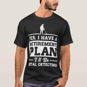 Camiseta Plan de retiro de detección metalizado