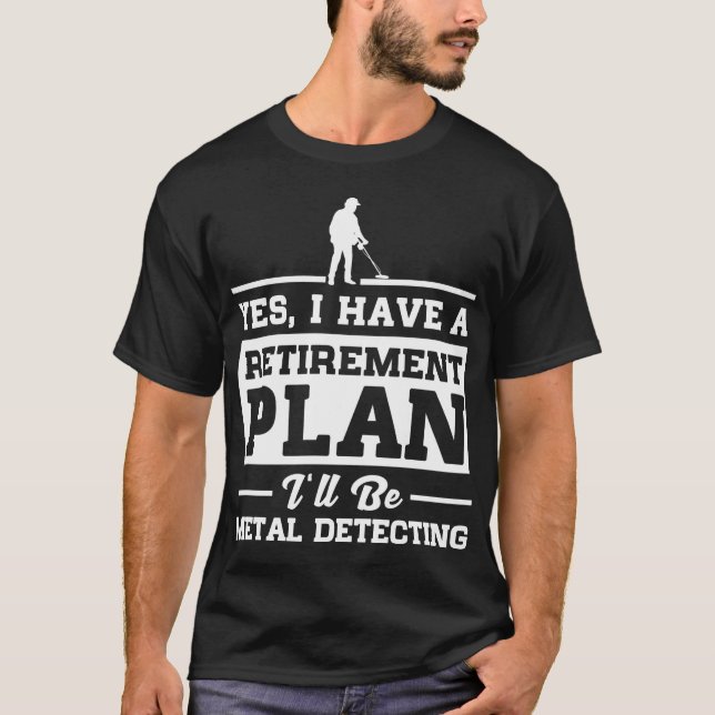 Camiseta Plan de retiro de detección metalizado (Anverso)