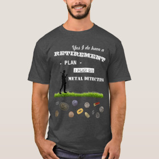 Camiseta Plan de retiro de detección metalizado