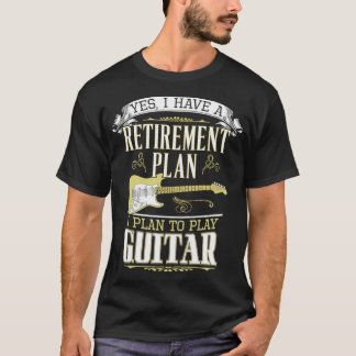 Camiseta Plan de retiro de guitarra