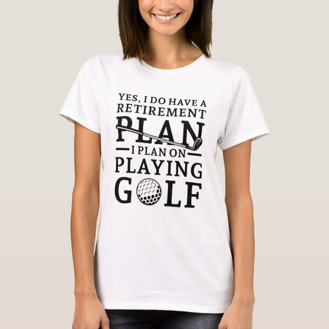 Camiseta Plan de retiro Golf (Anverso)