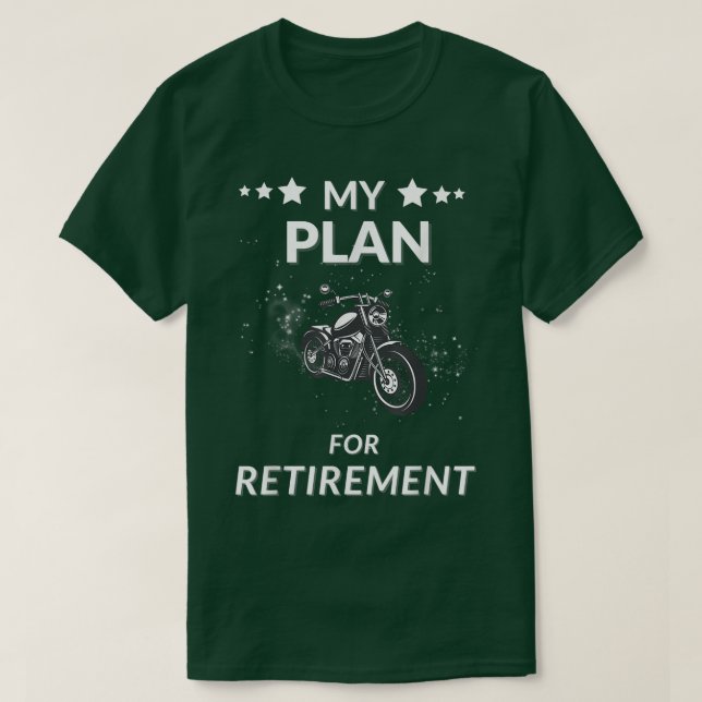 Camiseta Plan de retiro para amantes del motor (Diseño del anverso)