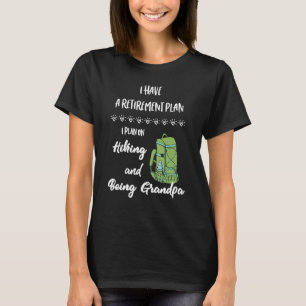 Camiseta Plan de retiro, retiro y excursión para hombres