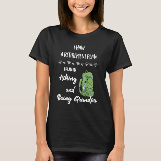 Camiseta Plan de retiro, retiro y excursión para hombres (Anverso)