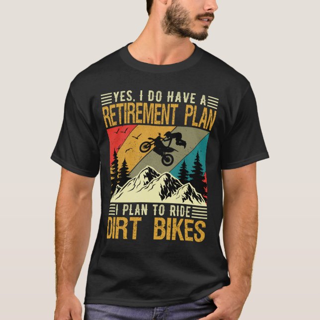 Camiseta Plan de retiro Sucia Bicicleta Supermoto Race (Anverso)