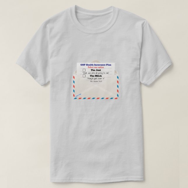 Camiseta Plan de seguro de salud del Partido Republicano -  (Diseño del anverso)