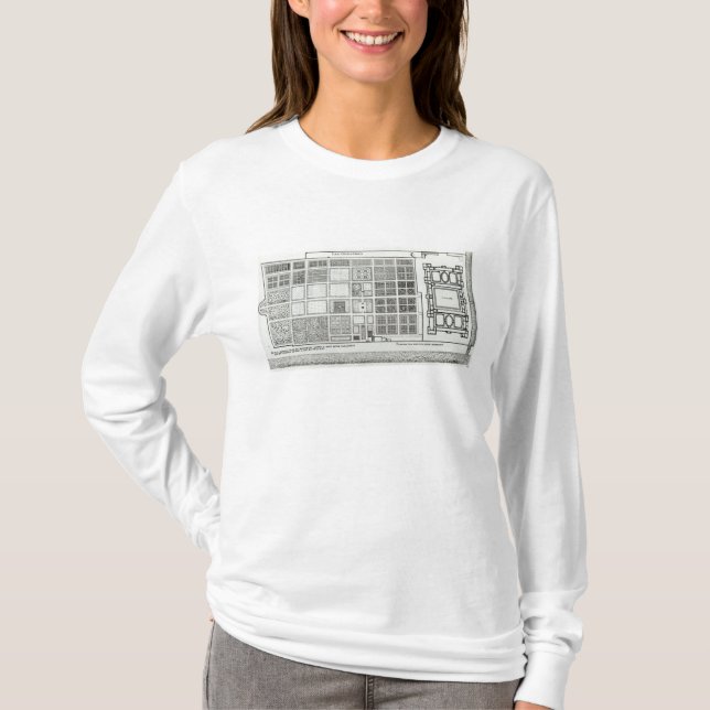 Camiseta Plan del palacio y del jardín (Anverso)