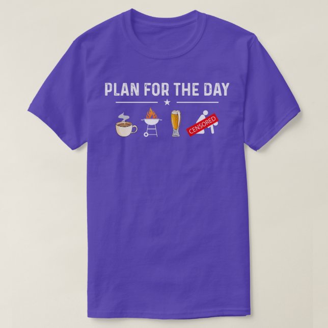 Camiseta Plan For The Day (Diseño del anverso)