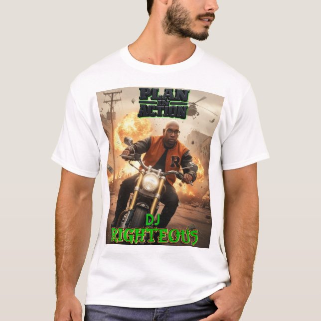 Camiseta Plan In Action Album Cover T Shirt (Anverso)