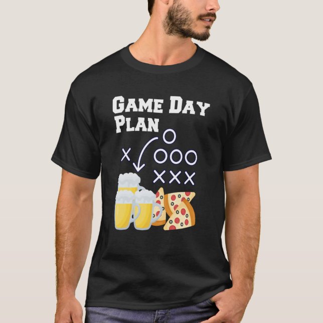 Camiseta Plan para el Día de Juego de los Snacks de Fútbol (Anverso)