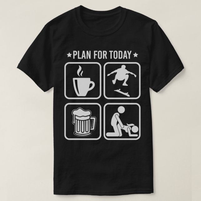 Camiseta Plan para los hombres más graciosos del mundo del  (Diseño del anverso)